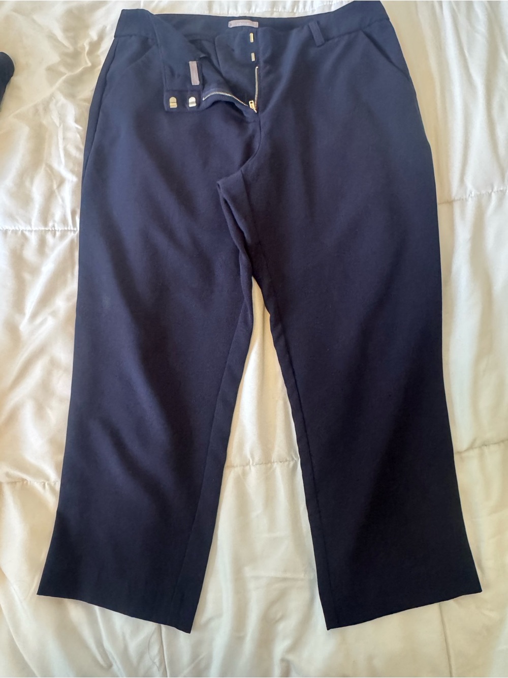 Maurices Ladies Navy Dress capri Pants sz 11/12